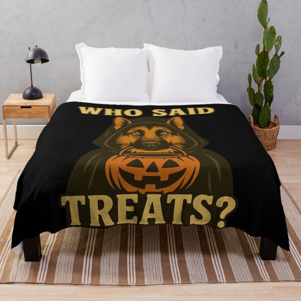 Artikelvorschau, Deutscher Schäferhund Halloween, der sagte, Leckereien Kürbis Hexe Kostüm Mama Papa Kinder entworfen und verkauft von FurryHavenPH.
