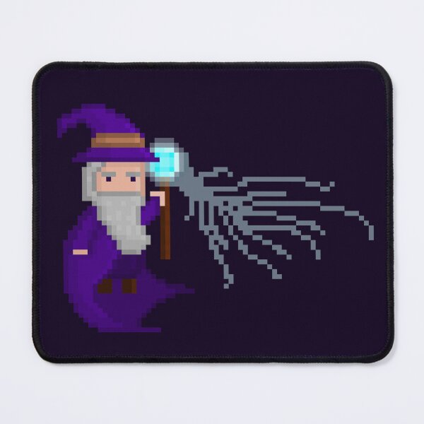 Item preview, Pixel Art Grumpy Wizard Casting Magic Spell designed and sold by Dugolivia.