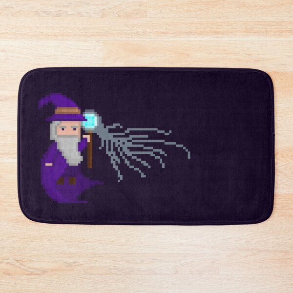Item preview, Pixel Art Grumpy Wizard Casting Magic Spell designed and sold by Dugolivia.