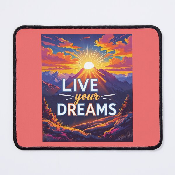 Item preview, Live Your Dreams - Inspirational Typography Design designed and sold by Chillspire.