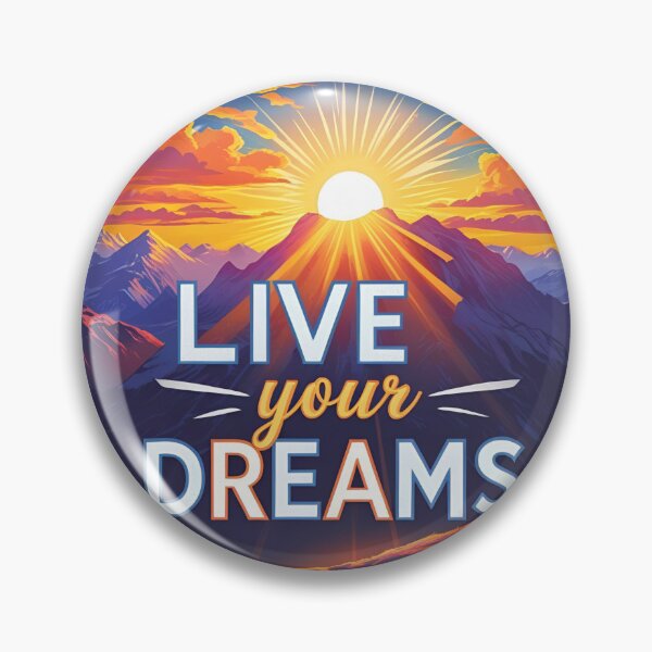 Item preview, Live Your Dreams - Inspirational Typography Design designed and sold by Chillspire.