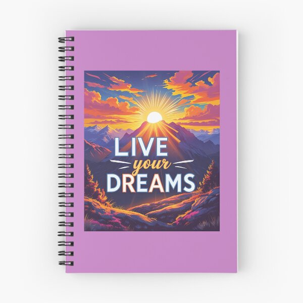 Item preview, Live Your Dreams - Inspirational Typography Design designed and sold by Chillspire.
