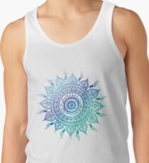 Blue Gradient Mandala Tank Top