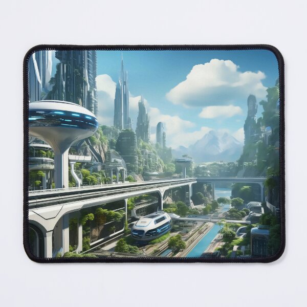 Item preview, futuristic city concept art designed and sold by KrokoShop.
