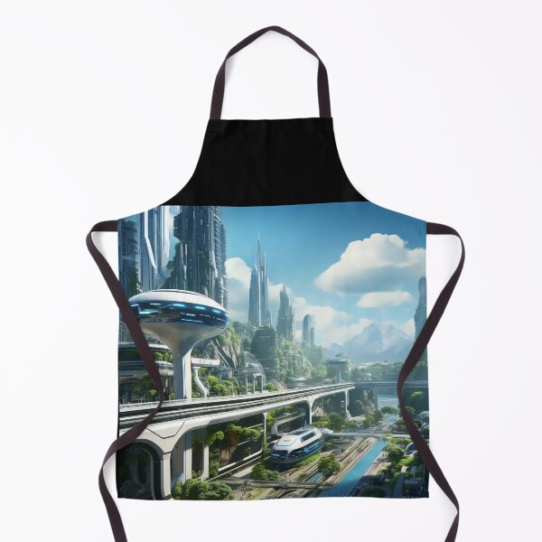 Item preview, futuristic city concept art designed and sold by KrokoShop.