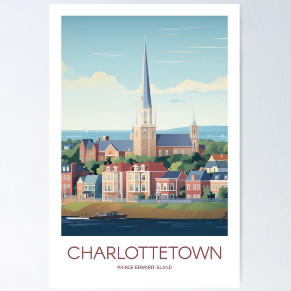 Item preview, CHARLOTTETOWN TRAVEL ART designed and sold by MarkedArtPrints.