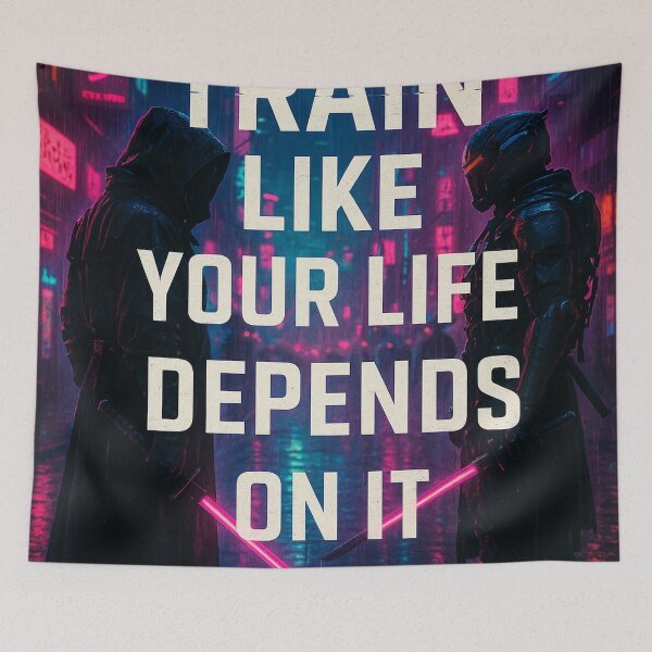 Item preview, Neon Reckoning – Fight the Silence (Cyberpunk Quote Poster) designed and sold by Cottorm.