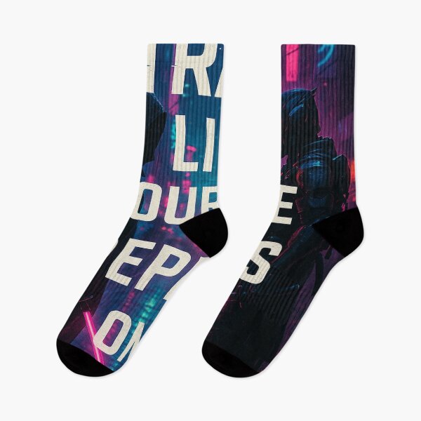 Item preview, Neon Reckoning – Fight the Silence (Cyberpunk Quote Poster) designed and sold by Cottorm.