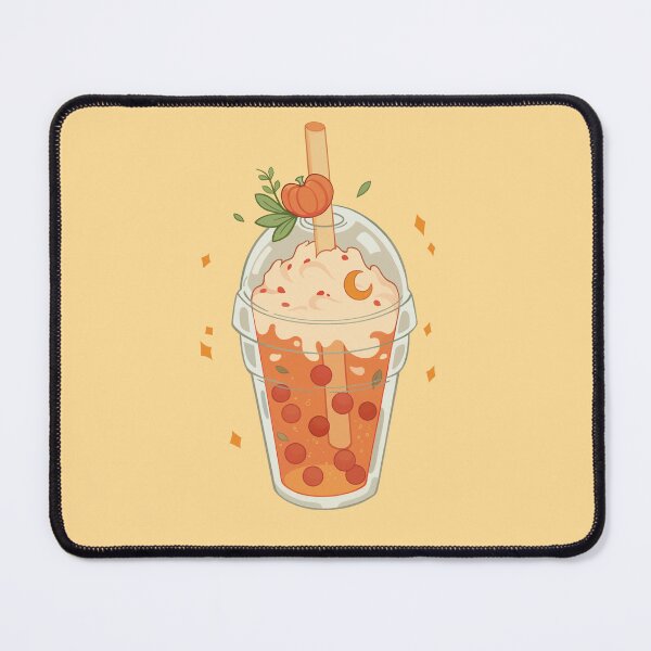 Item preview, Kawaii pumpkin bubbletea designed and sold by Victoria  Alessandri.