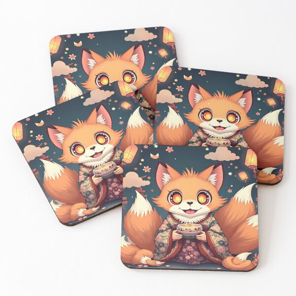 Aperçu de l'œuvre Renard Kitsune – Esprit espiègle du Japon. créée et vendue par Ralek.