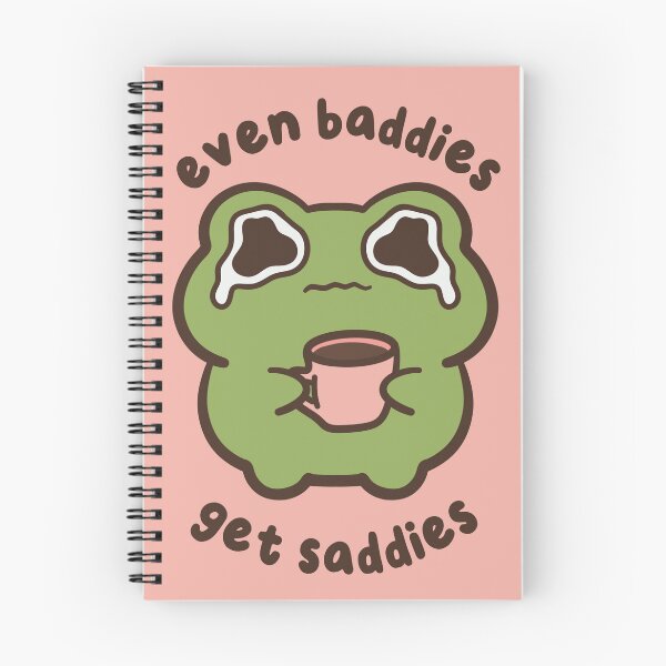 Item preview, even baddies get saddies frog  designed and sold by kaybowzie.
