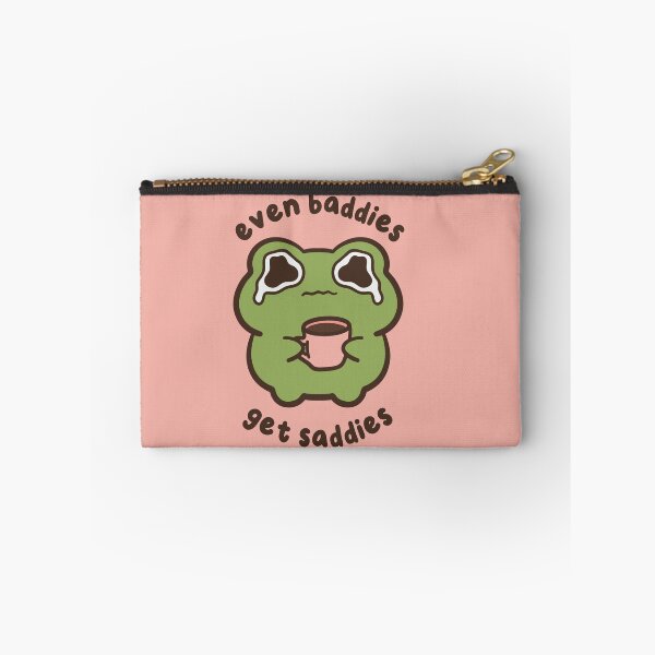 Item preview, even baddies get saddies frog  designed and sold by kaybowzie.