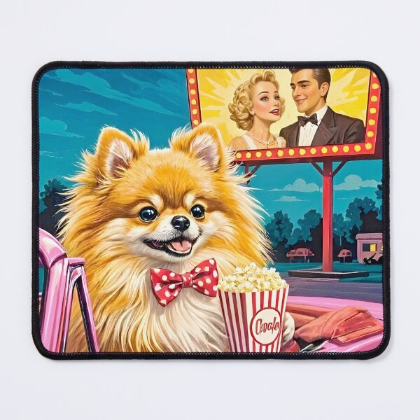 Item preview, Movie Star Moments – Retro Pomeranian at the Drive-In designed and sold by MooLaLa.Store.
