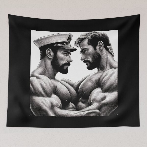 Item preview, 1970s San Francisco Heat Tom of Finland Tribute Gay Pride Graphic Design designed and sold by ItsAKinkThing.