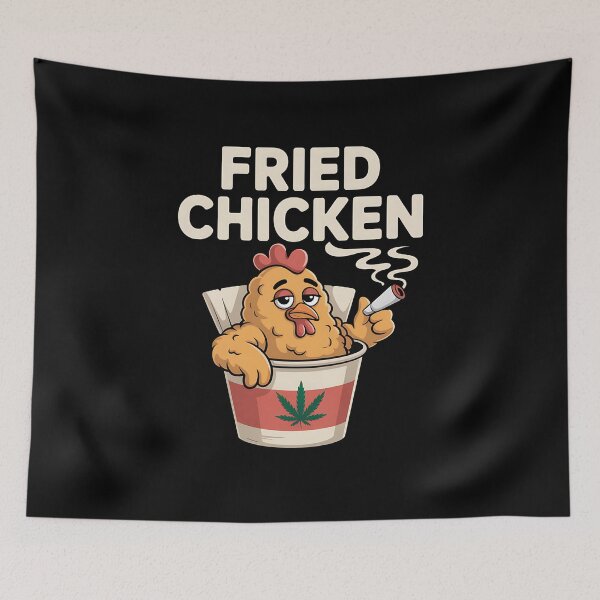 Item preview, Fried Chicken 420 - A perfect gift for anyone who loves chill vibes, funny memes, and the baked energy of 420 culture. designed and sold by ZyziowskyArt.