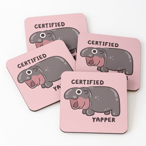 Item preview, certified yapper pygmy hippo designed and sold by kaybowzie.