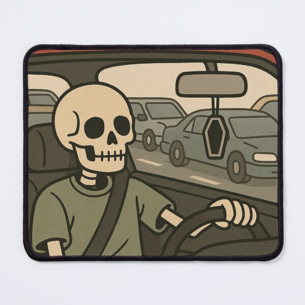 Item preview, Traffic Jam ‘Til Death – Skeleton Commute Club designed and sold by Strange Comforts.