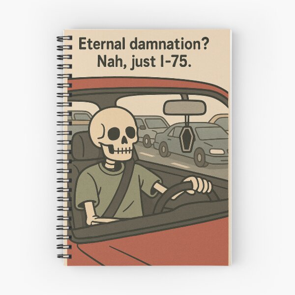 Item preview, Traffic Jam ‘Til Death – Skeleton Commute Club designed and sold by Strange Comforts.