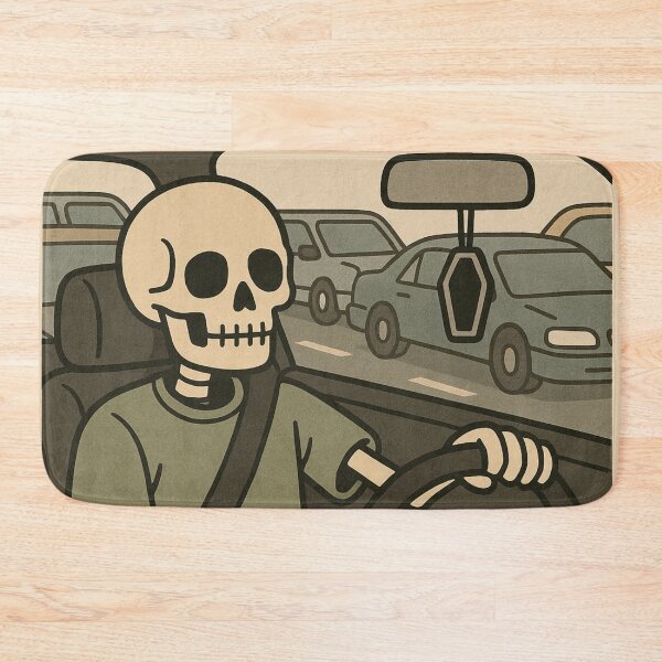 Item preview, Traffic Jam ‘Til Death – Skeleton Commute Club designed and sold by Strange Comforts.