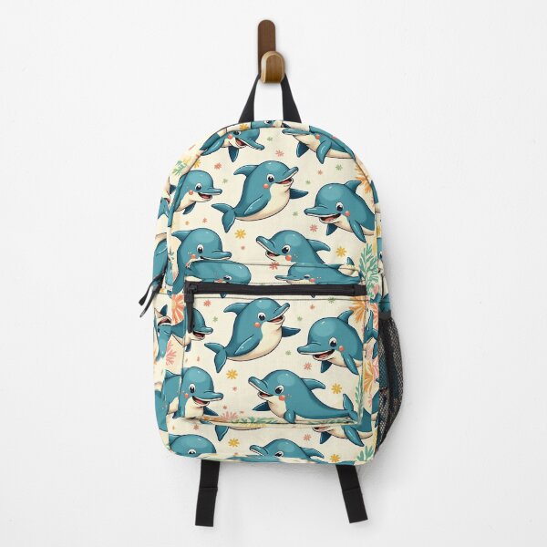 Item preview, Cute Cartoon Dolphins Pattern designed and sold by 4Niki4.