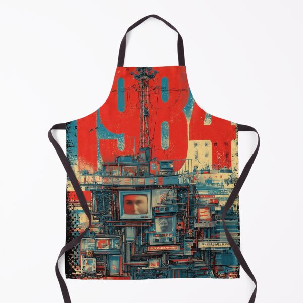 Artikelvorschau, 1984 Dystopisches Zukunftsplakat – Orwellsche Überwachungskunst entworfen und verkauft von Gaviani Design Studio.