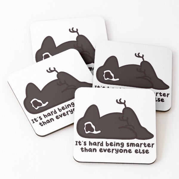 Item preview, it's hard being smarter than everyone sad crow designed and sold by kaybowzie.