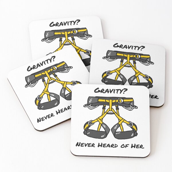 Item preview, Climbing Harness – "Gravity? Never Heard of Her." Funny Climber Quote designed and sold by EveAsEve.
