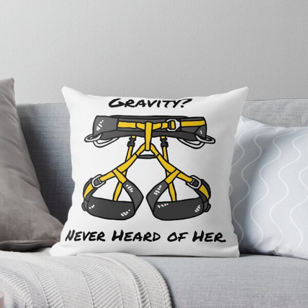 Item preview, Climbing Harness – "Gravity? Never Heard of Her." Funny Climber Quote designed and sold by EveAsEve.