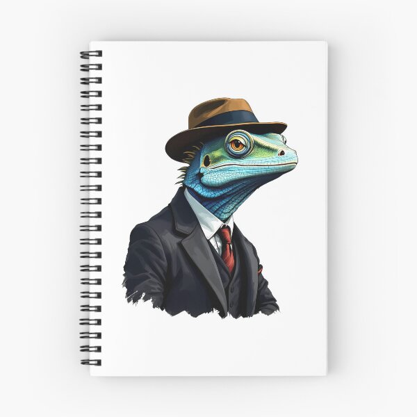 Item preview, A lizard wearing a suit and a gentleman's hat designed and sold by DOG DESIGN.