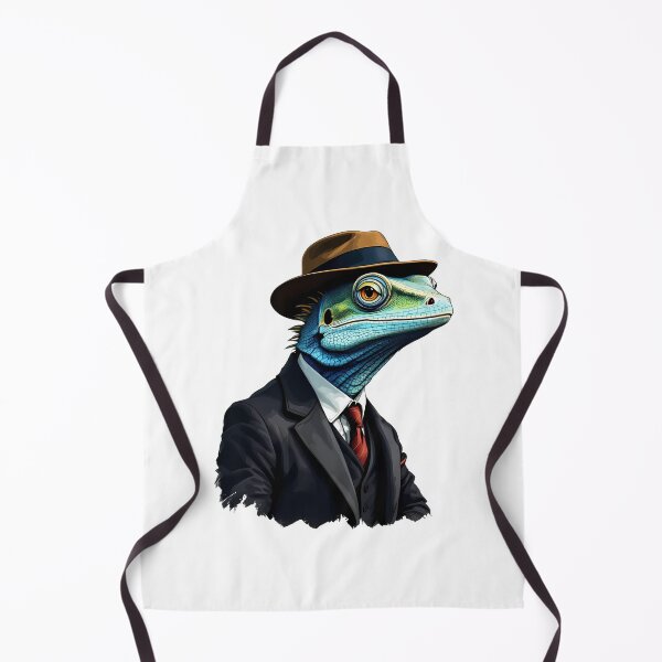 Item preview, A lizard wearing a suit and a gentleman's hat designed and sold by DOG DESIGN.