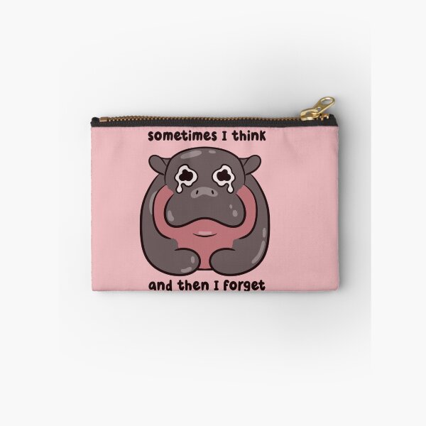 Item preview, sometimes i think but then i forget pygmy hippo  designed and sold by kaybowzie.