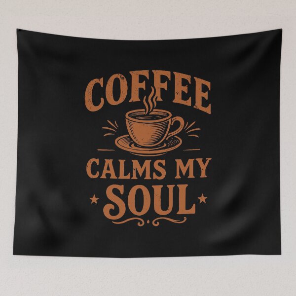 Item preview, Coffee Calms My Soul Gift For Caffeine Lovers designed and sold by BoggsNicolasArt.