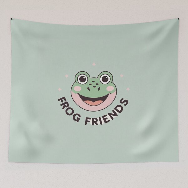 Item preview, Frog Friends - Cute Aesthetic Frog designed and sold by Froggy Feelings.
