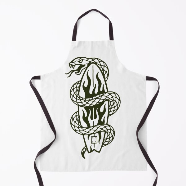 Item preview, Flame Snake Surf Board Biker Old School Tattoo designed and sold by RustBreaker.
