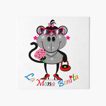 Vista previa del artículo con la obra «La mona bonita», diseñado y vendido por Shirley cute art .