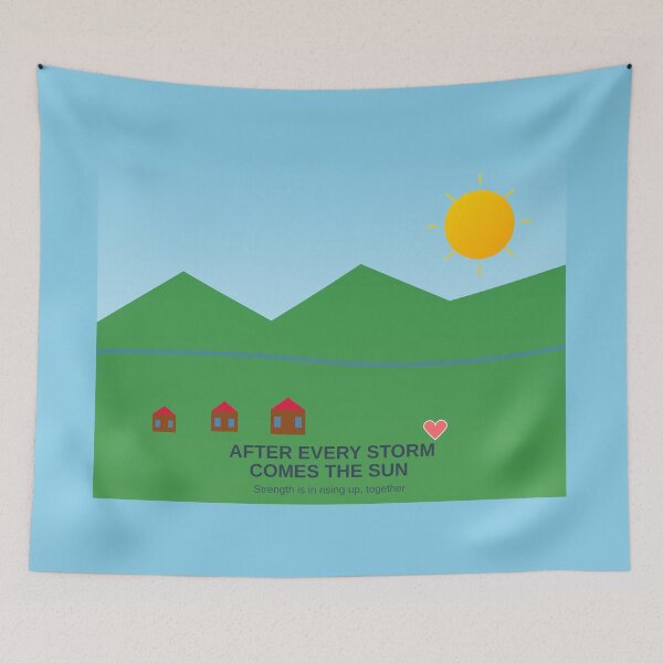 Item preview, After Every Storm Comes The Sun - Motivational Flood Recovery Message designed and sold by Pickmash.