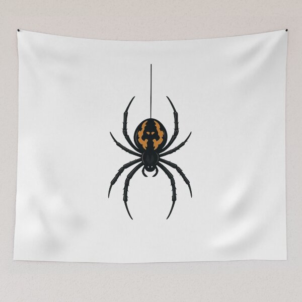 Item preview, Spider on a Thread – Bold Vector Illustration for Creepy Cool vibes designed and sold by Witty Moon.
