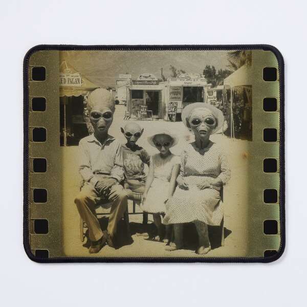 Item preview, Vintage Alien Family Road Trip Snapshot designed and sold by WykroMerch.