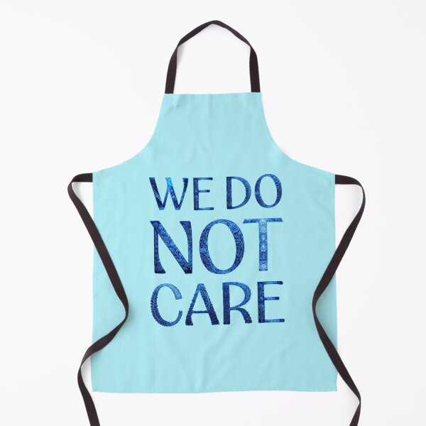 Item preview, We Do Not Care in Blue designed and sold by Zab Butler Design.