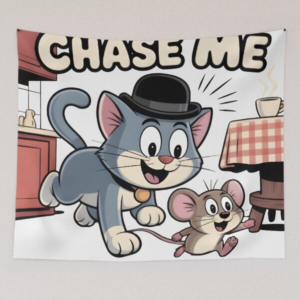 Item preview, Chase Me: The Playful Duo designed and sold by Matiz3k90.