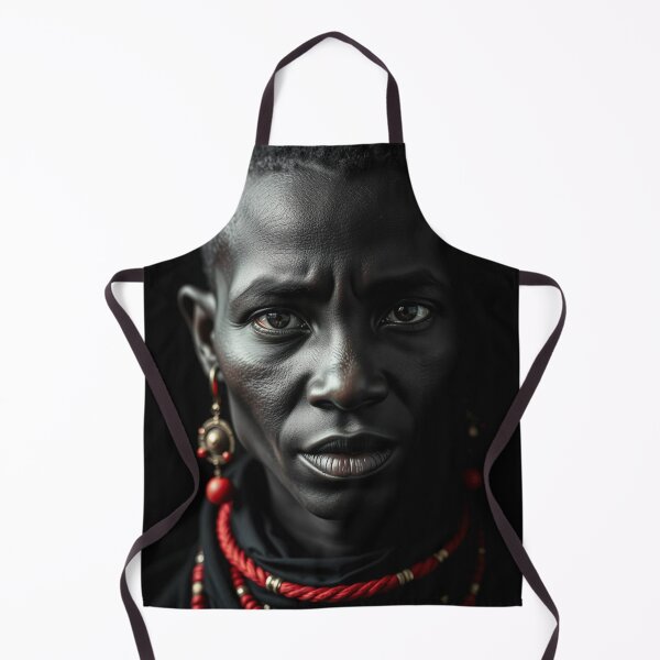 Item preview, Maasai Warrior Portrait – Deep Red & Grayscale Power designed and sold by Rothnaric.