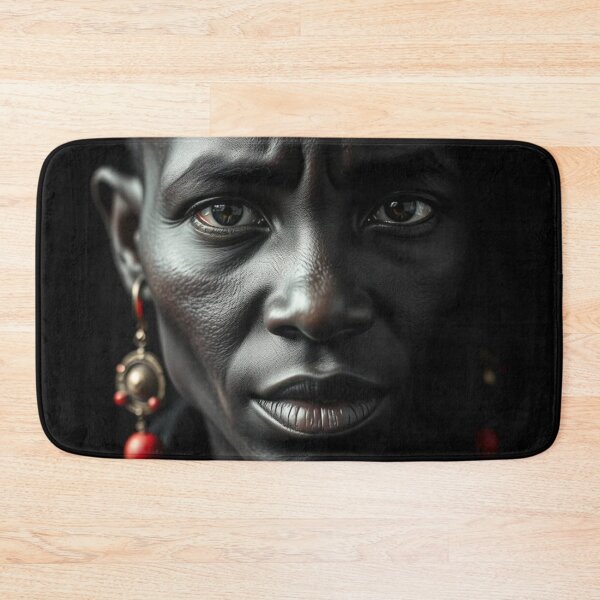 Item preview, Maasai Warrior Portrait – Deep Red & Grayscale Power designed and sold by Rothnaric.