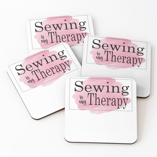 Item preview, Sewing is My Therapy - Black designed and sold by MarigoldandLily.