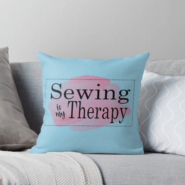 Item preview, Sewing is My Therapy - Black designed and sold by MarigoldandLily.