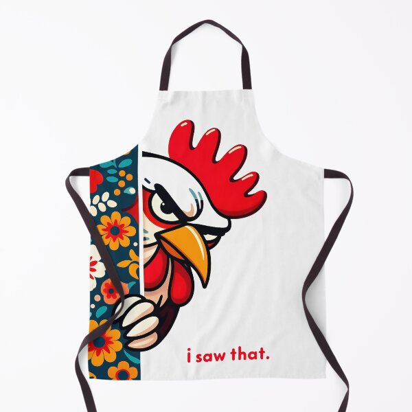 Item preview, I Saw That Chicken - Grumpy Rooster Scandinavian Folk Art by heidiannemorris © designed and sold by FOLK ART FUSION by heidiannemorris.