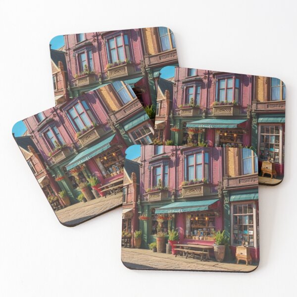Item preview, Heavenly Shops on a Victorian Street designed and sold by BlareBlare.