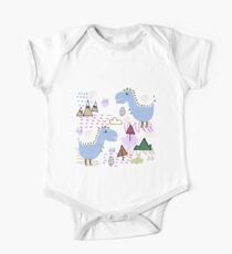 Cool T-rex Fun party Blue #homedecor One Piece - Short Sleeve