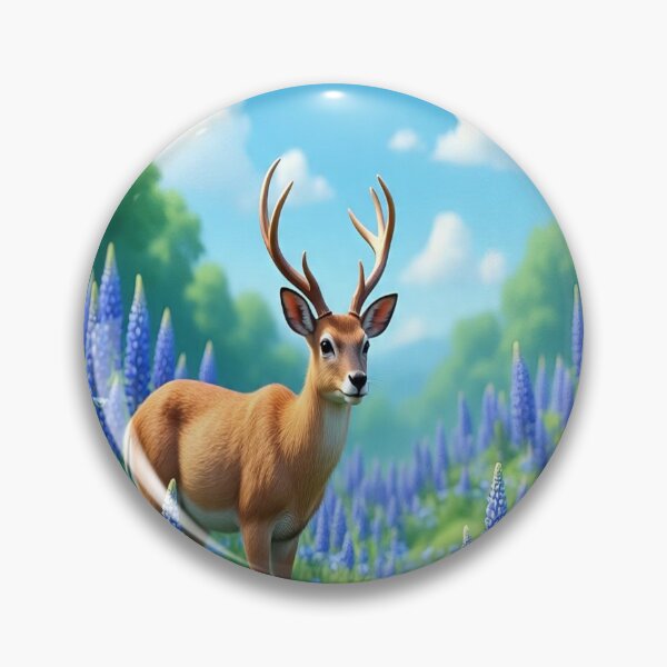 Item preview, Cool Blue Garden Collection with Adorable Deer and Rabbits designed and sold by Dailywalker22.