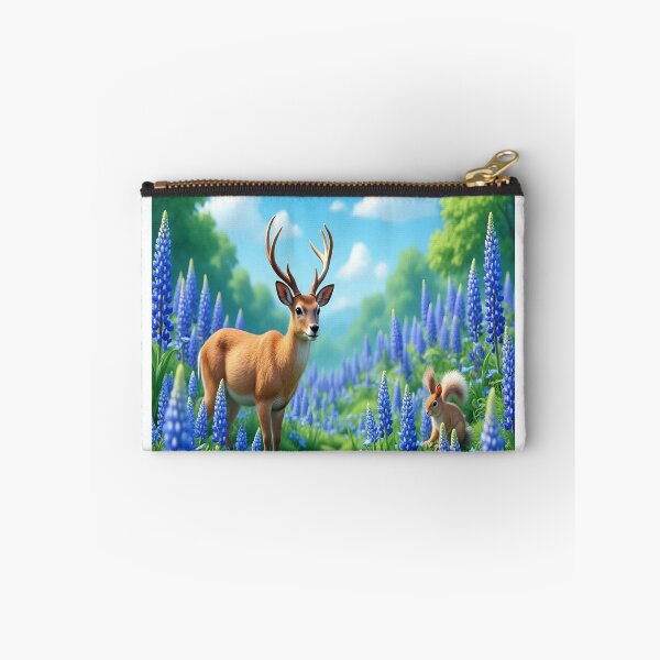 Item preview, Cool Blue Garden Collection with Adorable Deer and Rabbits designed and sold by Dailywalker22.