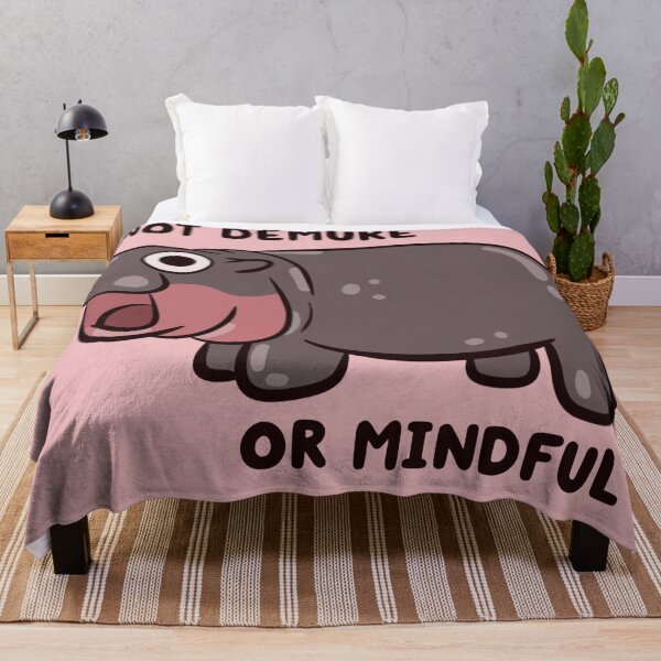 Item preview, not demure or mindful pygmy hippo designed and sold by kaybowzie.